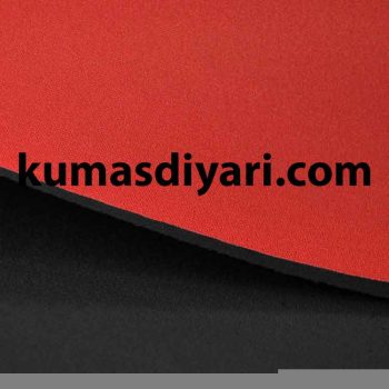 5mm black and red neoprene fabric