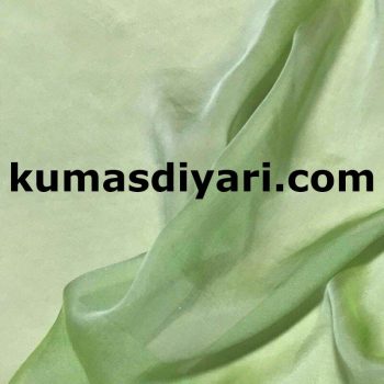 aqua green shimmering chiffon fabric