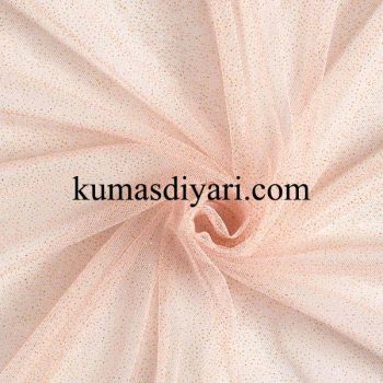 baby pink glittery tulle fabric