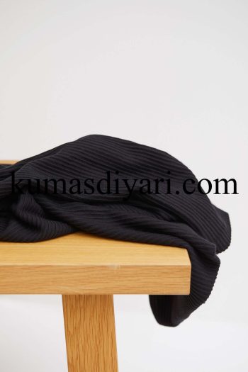 black ottoman fabric