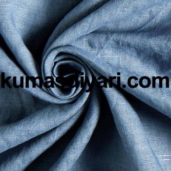 blue linen fabric