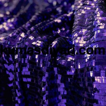 blue piano sequin fabric