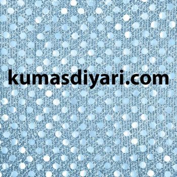 blue polka dot sequin fabric