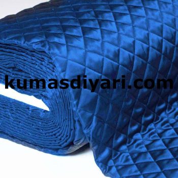 blue quilted fabric
