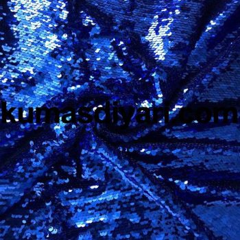 blue sequin fabric 5mm