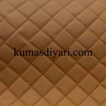 brown quilted fabric