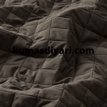 brown quilted fabric for coats