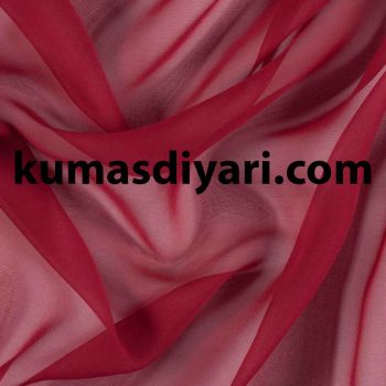 burgundy silk chiffon fabric