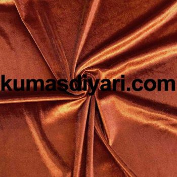 copper-colored velvet fabric