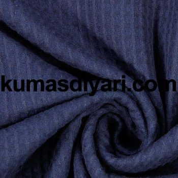 dark blue pique fabric