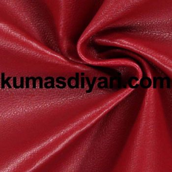 dark red faux leather