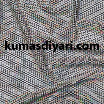 disco honeycomb shiny fabric