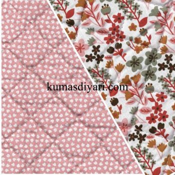 double-sided floral quilted fabric