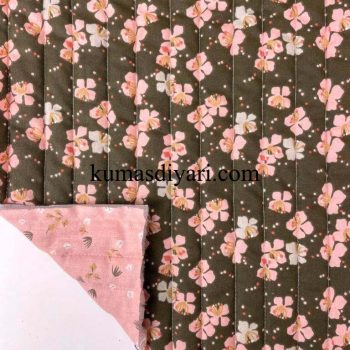 floral patterned quilted fabric