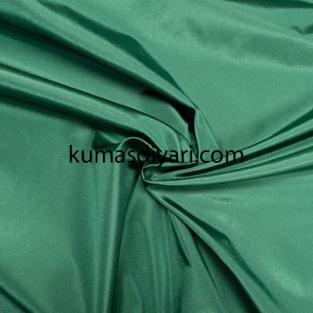 green silk taffeta fabric