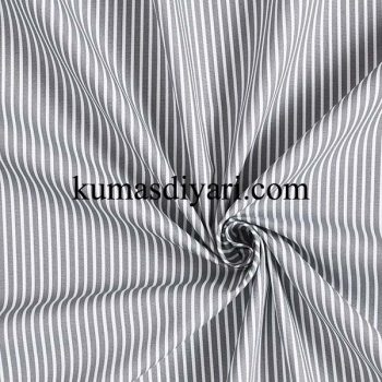 grey and white striped viscose fabric