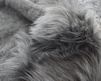 grey plush fabric