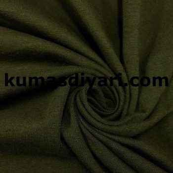 olive green ribbed knit fabric