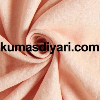 orange linen fabric