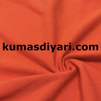 orange rib knit fabric