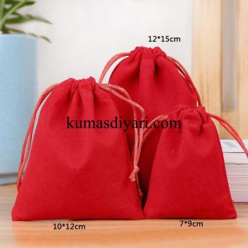 red gold - jewelry pouch