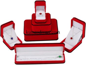 red jewelry box set