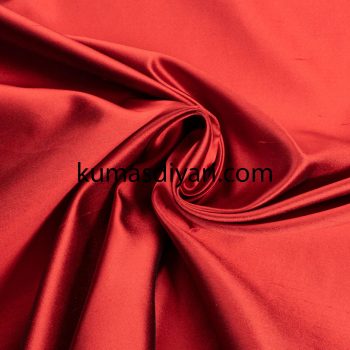 red silk shantung