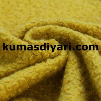 yellow boucle fabric